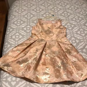 Children’s Place rose gold formal dress